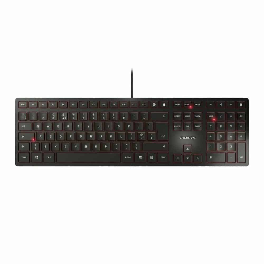 Cherry KC 6000 Slim Black Flat Designer Desktop PC Keyboard